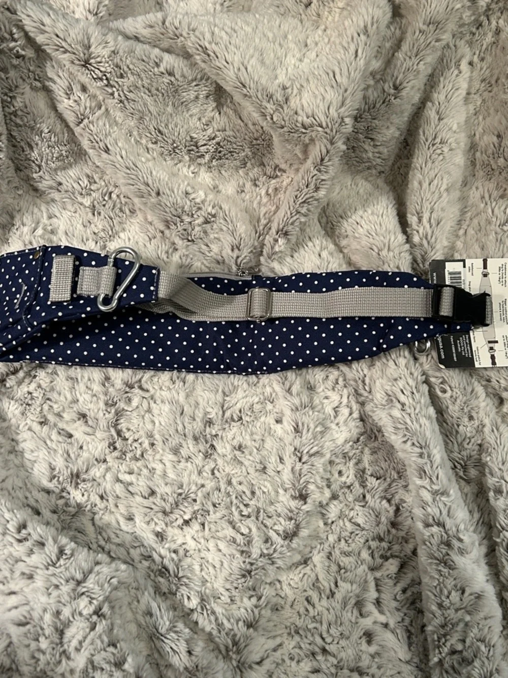 DOOG Walkie Belt - Navy Blue Polka Dot